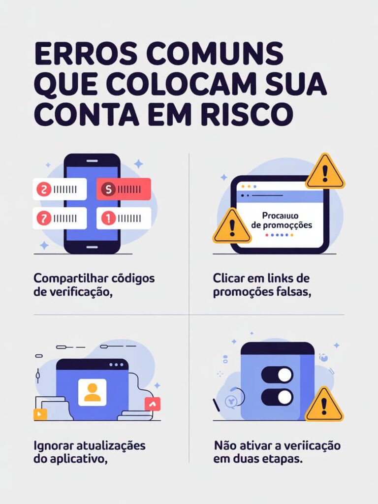 Erros comuns von whatsapp