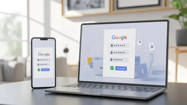 acessar o controlador de senhas do Google