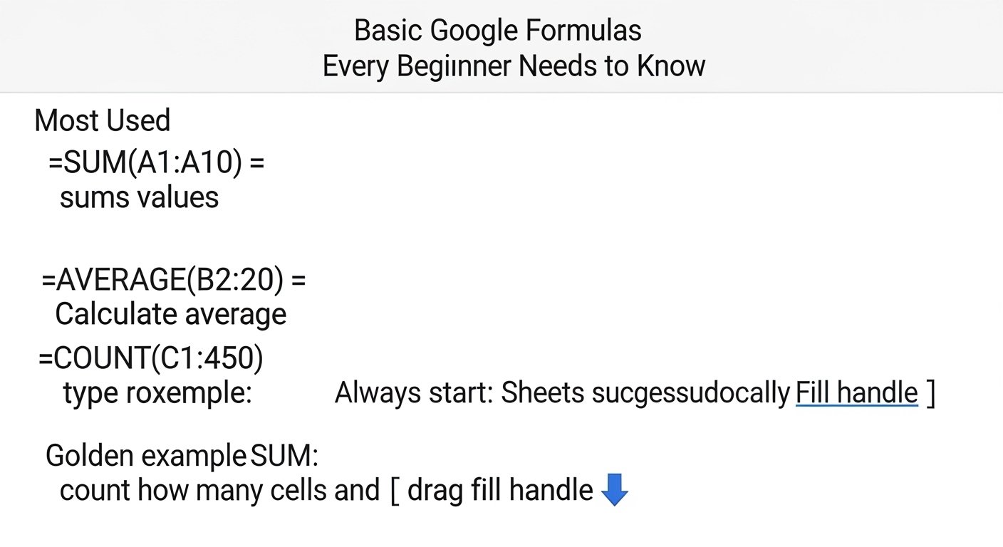 Fórmulas básicas Google Sheets
