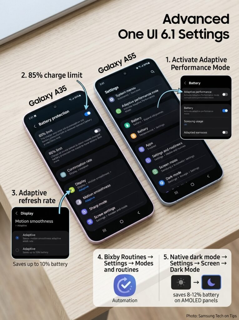 tech dicas Samsung Galaxy A35 e A55