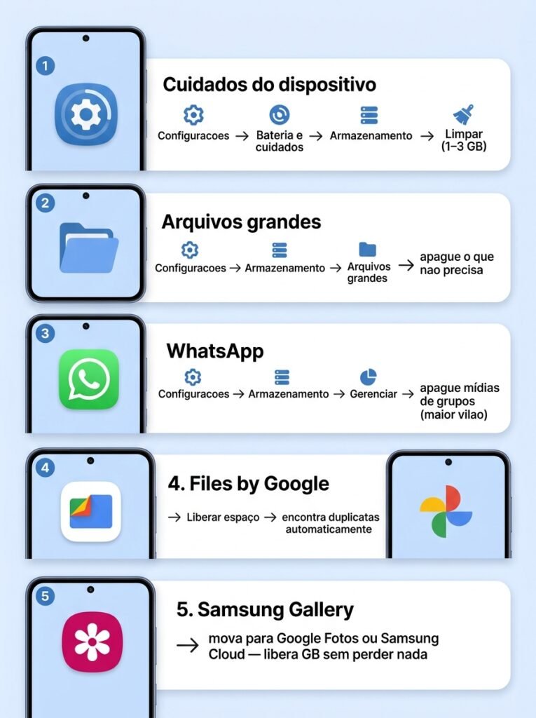 Armazenamento do Samsung Galaxy
