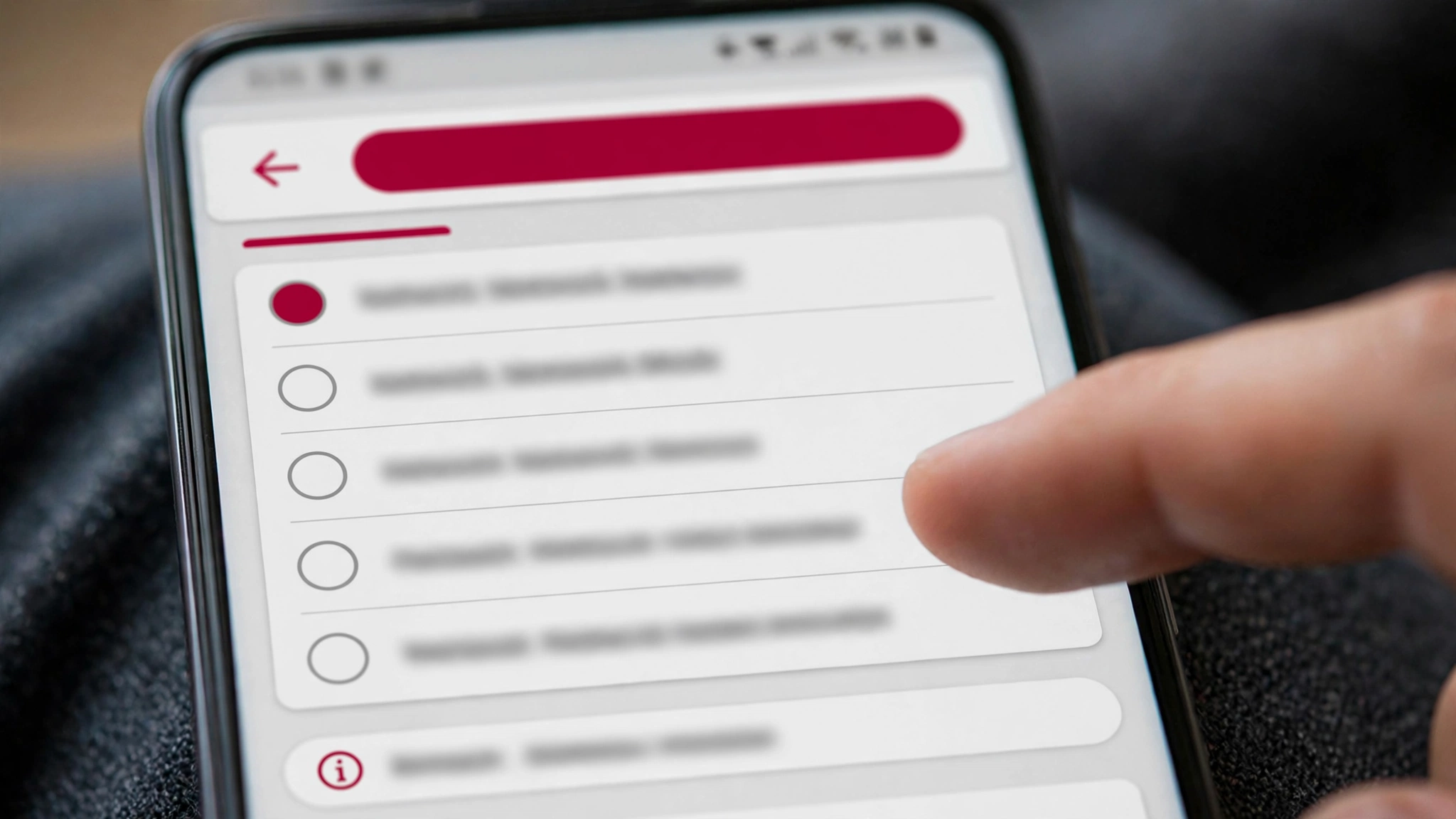 Tela de configuracoes de rede movel no Android com opcao 5G