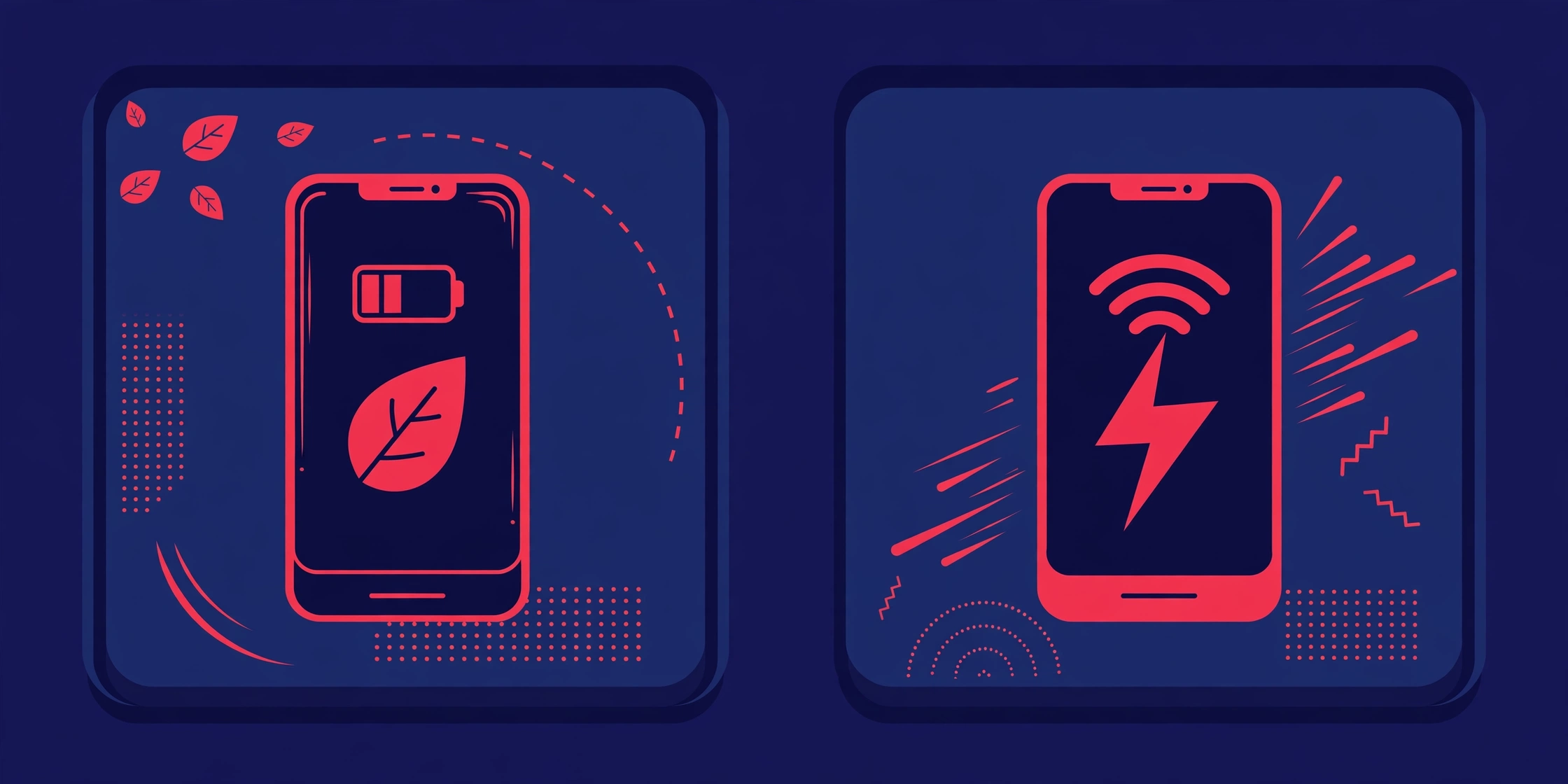 Comparacao entre modo 5G automatico e 5G sempre ligado