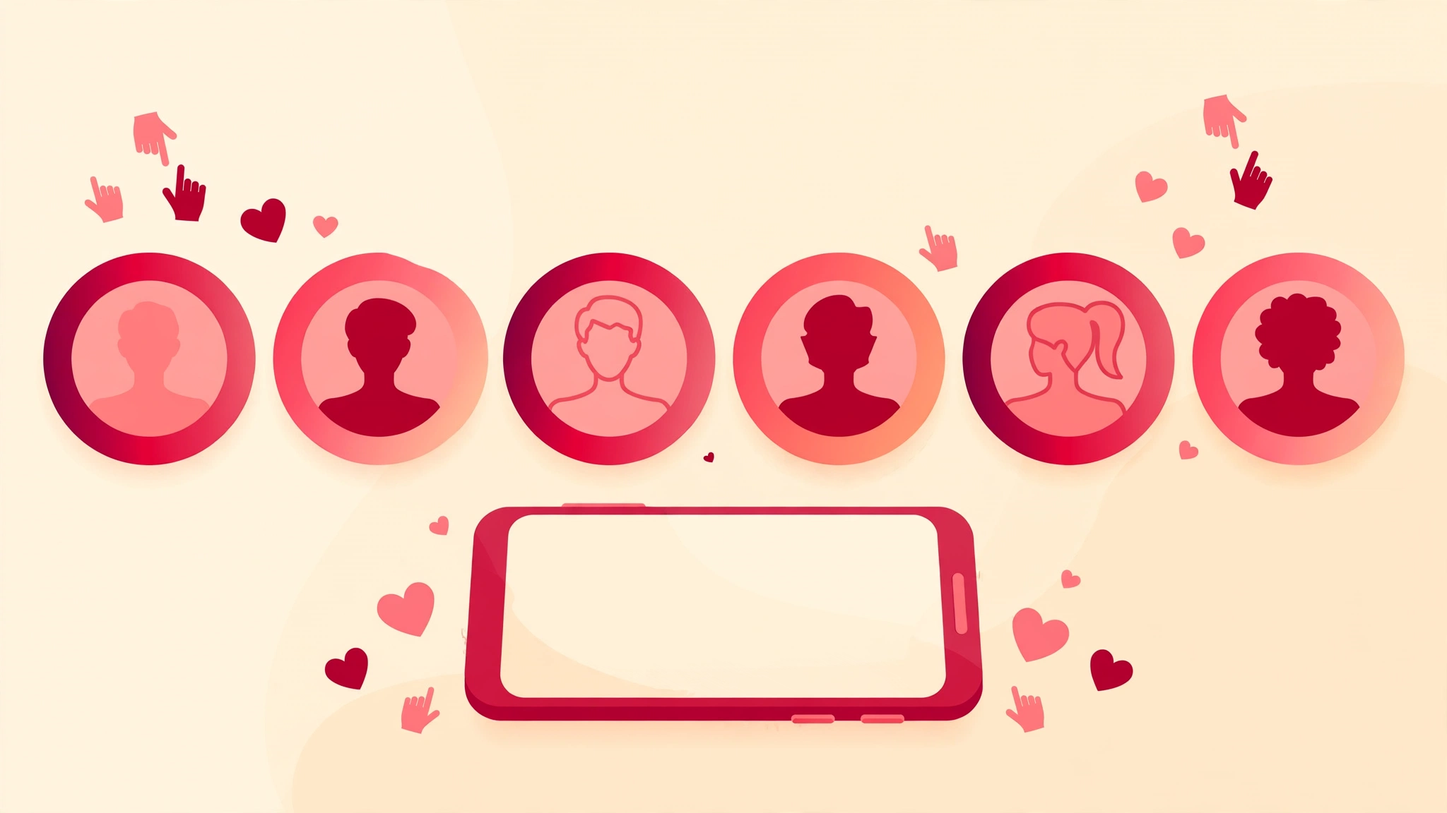 Aneis coloridos de stories do Instagram acima de um smartphone