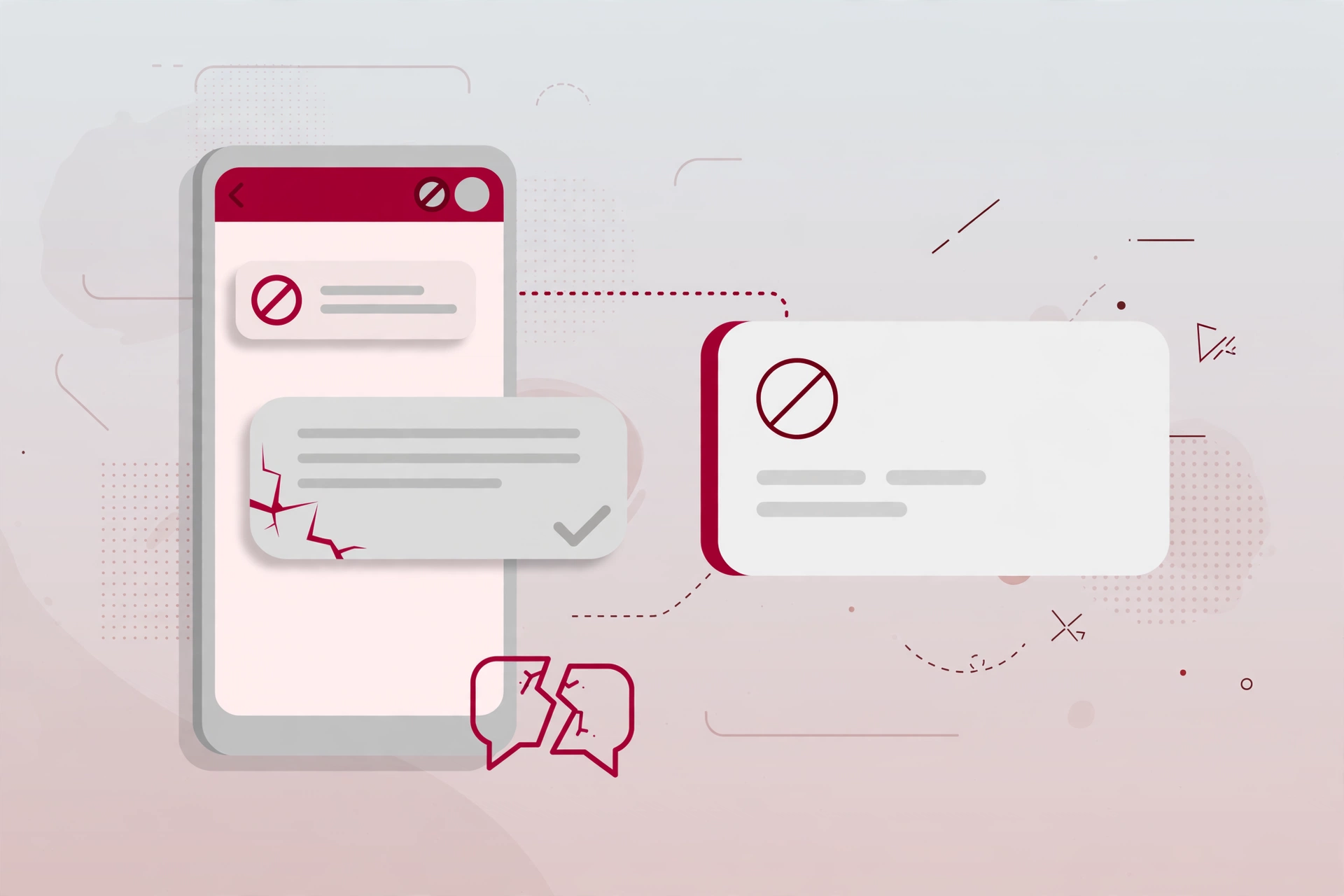 Como saber se me bloquearam no WhatsApp: celular com conversa e tique cinza