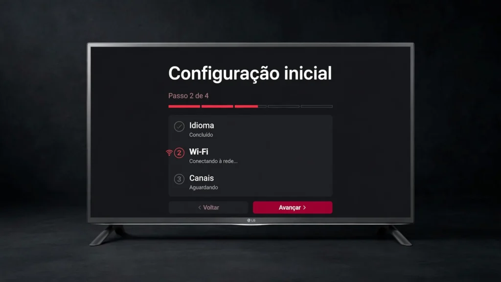 Configuração inicial da Smart TV LG passo a passo