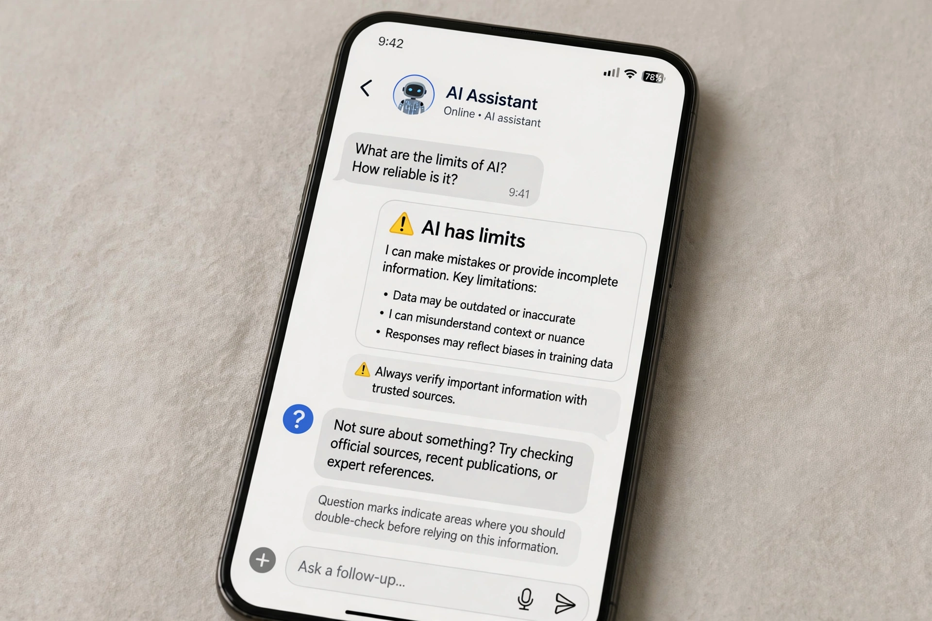 Limites do Meta AI no WhatsApp: verificar informacoes antes de confiar
