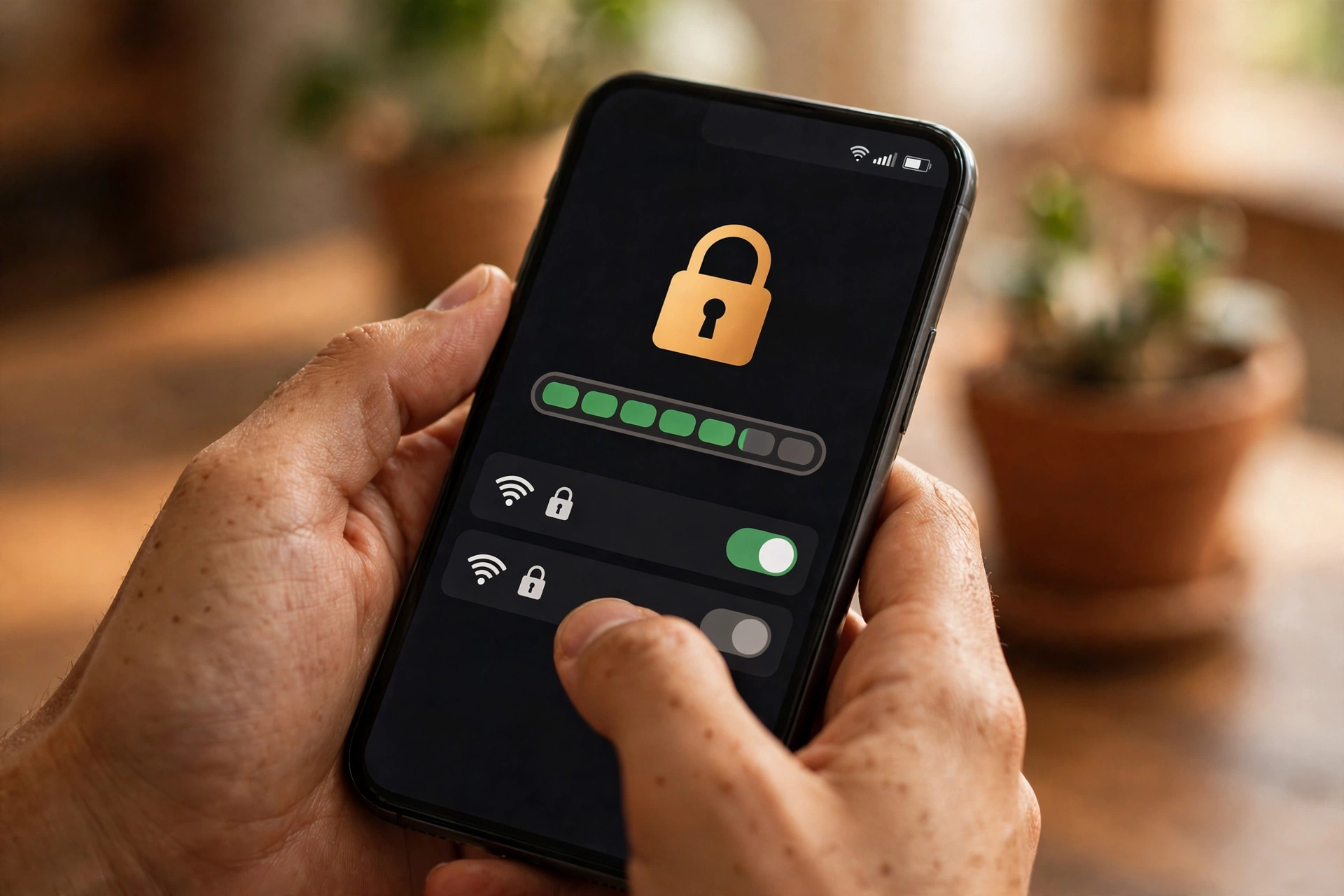 Criar senha forte para o Wi-Fi no celular